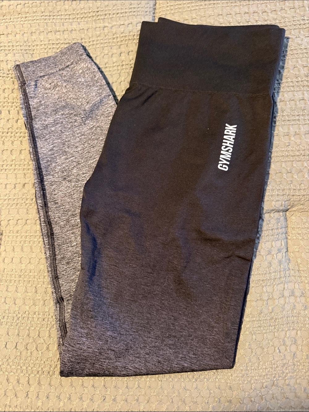 Gymshark Black and Gray Ombre High-Waist Leggings